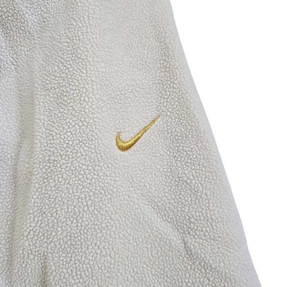 Nike Sweatpants Women's XL Ivory Beige Dri-Fit Fleece Drawstring Running Gorpcor - Picture 4 of 6